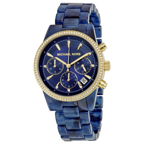 michael kors blue map watch womens|Michael Kors blue watches.